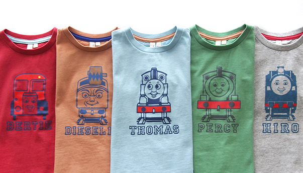 前後プリントTシャツ THOMAS & FRIENDS