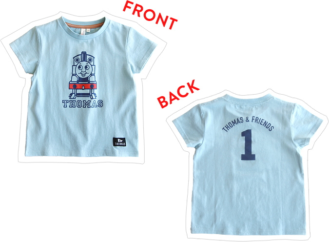 前後プリントTシャツ THOMAS & FRIENDS