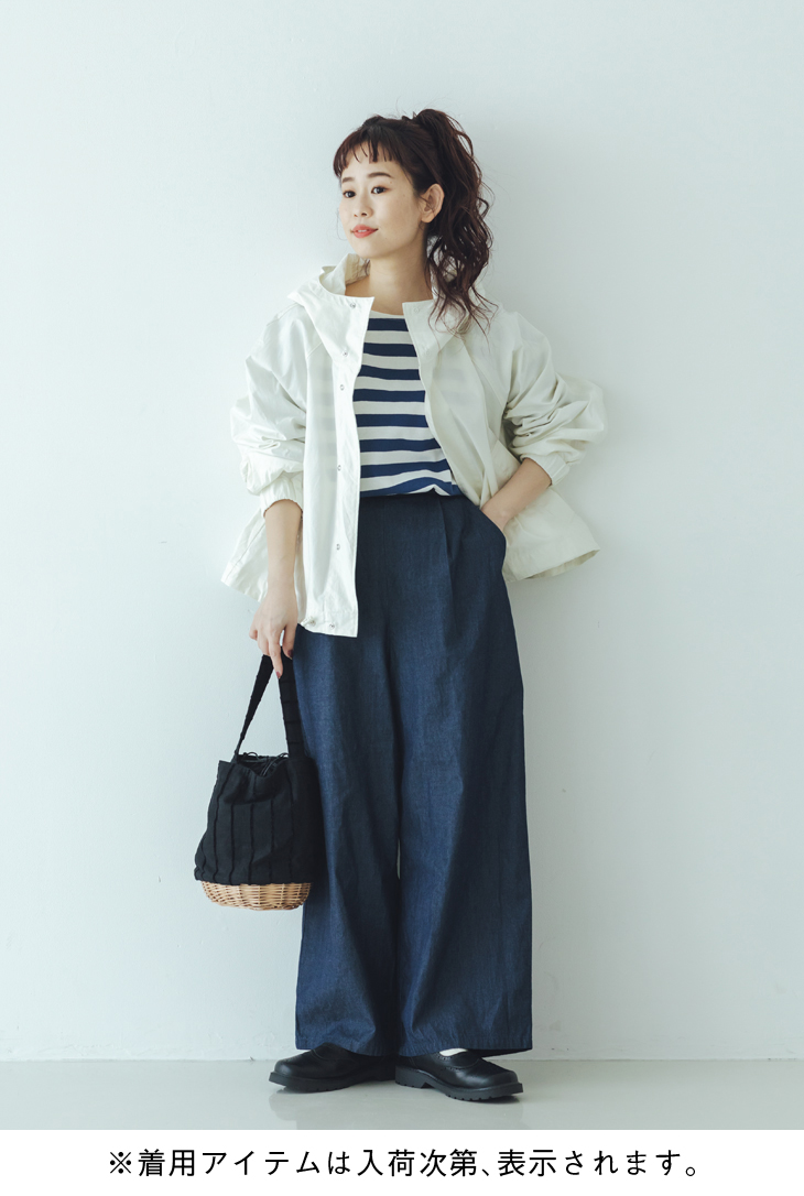 INDIGO ITEM yukiさんが着こなす初夏のインディゴ