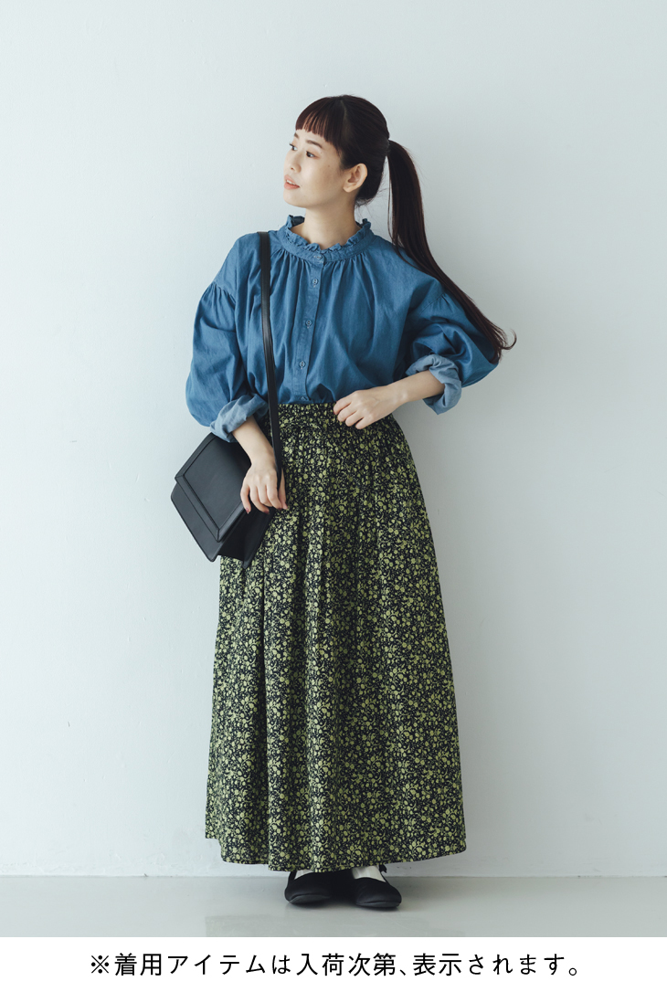 INDIGO ITEM yukiさんが着こなす初夏のインディゴ