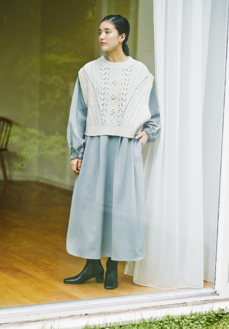 Samansa Mos2 blue 2021 WINTER｜レディースファッション通販の