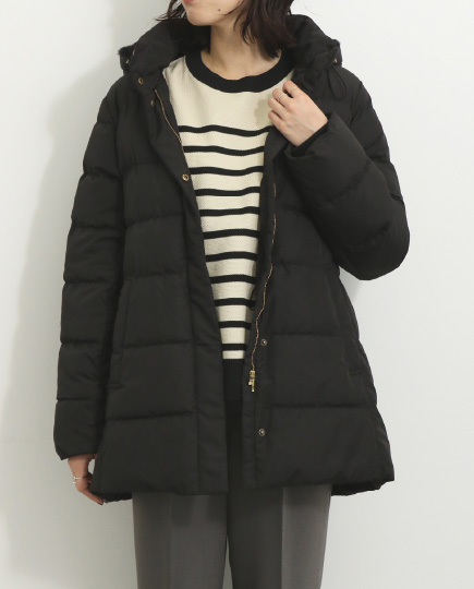 Samansa Mos2 blue【STYLE UP PADDED COAT 冬の大人カジュアルを