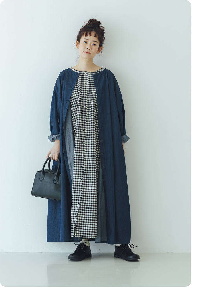 INDIGO ITEM yukiさんが着こなす初夏のインディゴ｜レディース